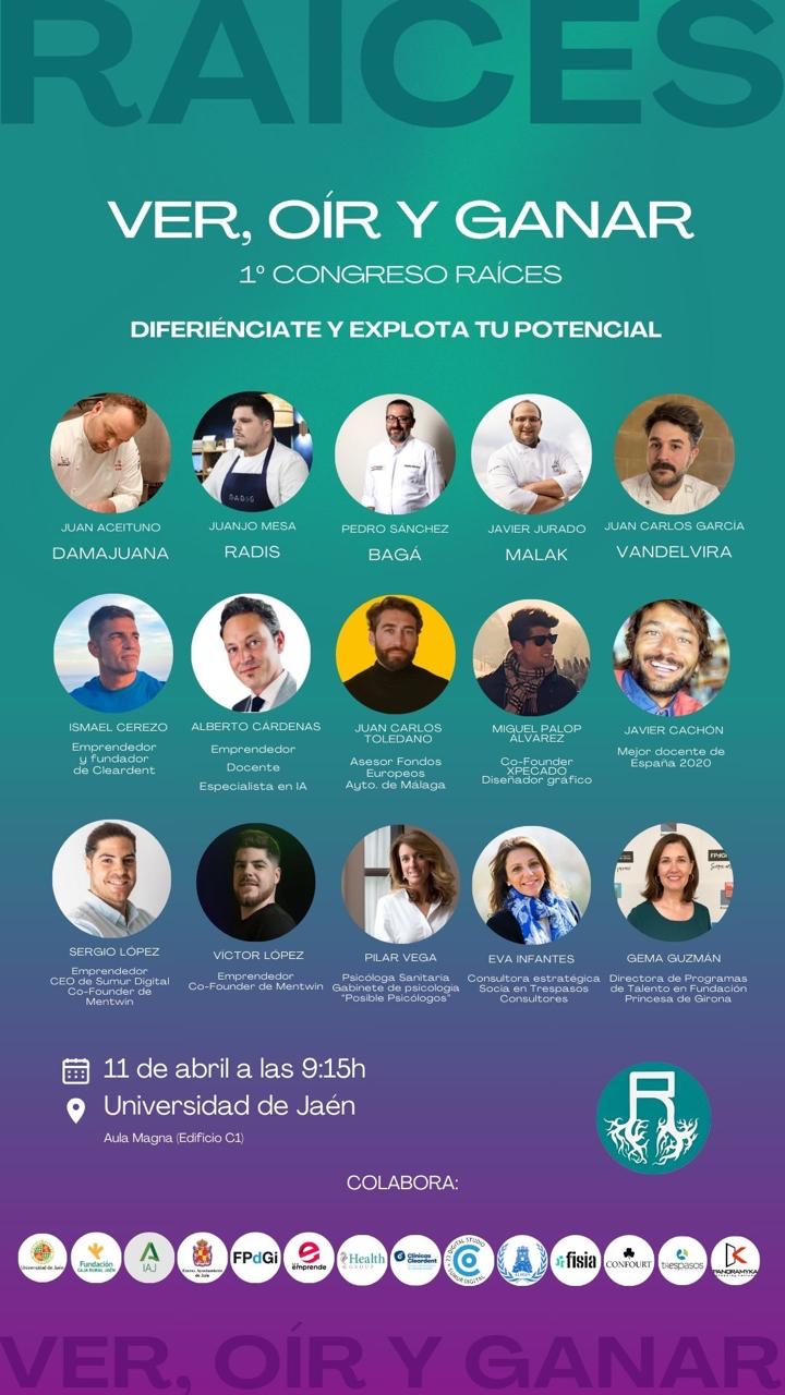Cartel con ponentes