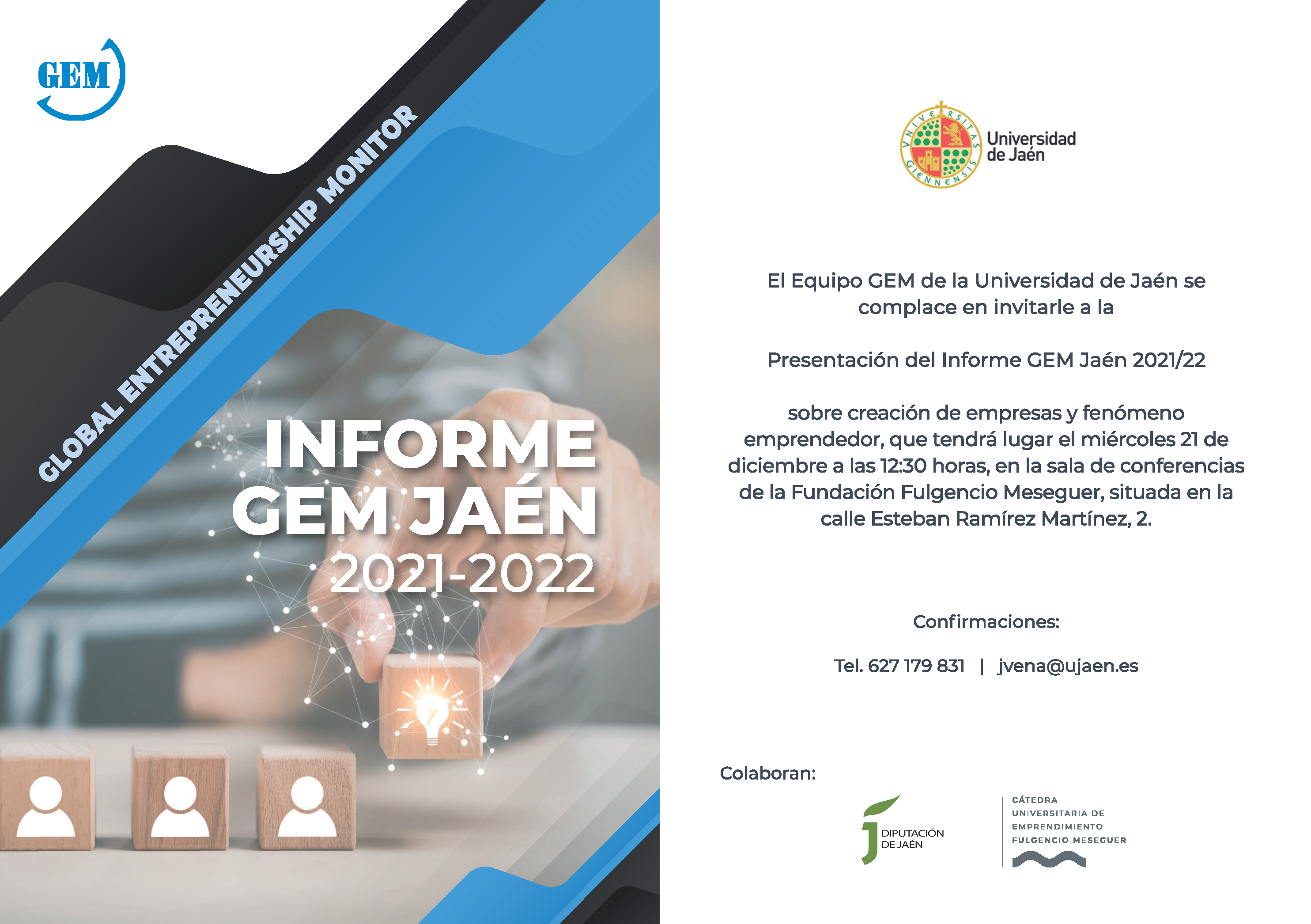 Invitación presentación Informe GEM Jaén
