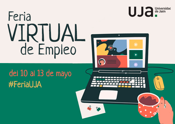 Cartel Feria virtual de empleo UJA 2022